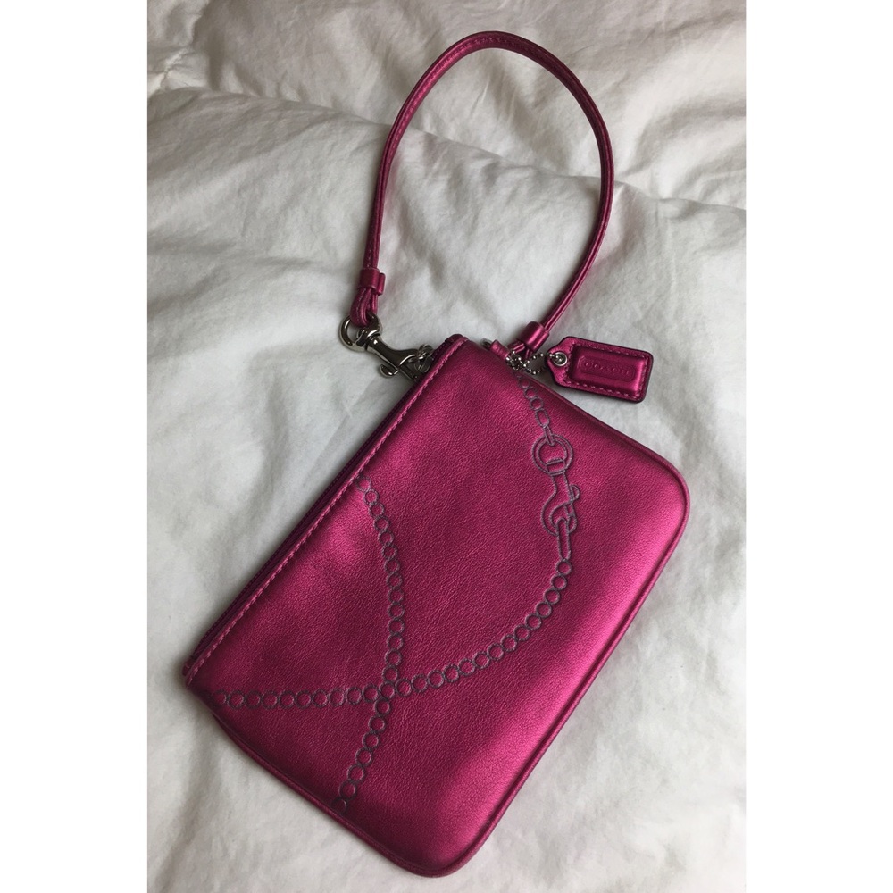 COACH Pink Wristlet - Picture 2 of 3